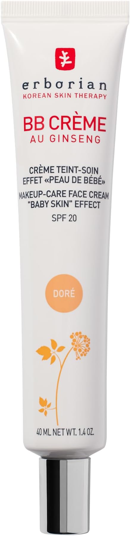 BB Cream With Ginseng - Complexion Cream - "Baby Skin" Effect - Korean Cosmetic Treatment 5 -In -1 For SPF 20 - Korean Cosmetic Care