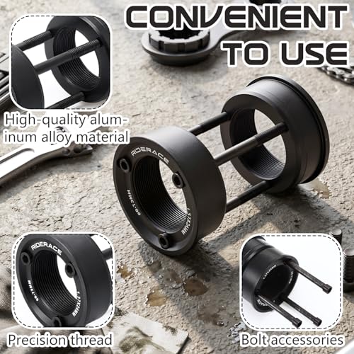 Mifoci American to European Bottom Bracket Adapter Black BB Metal Bike Bottom Bracket Conversion Kit - Thumbnail 3