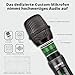 talomen Mikrofon kabellos,Drahtloses Funkmikrofon Wireless Microphone,Dual Mikrofon Kabellos Set,Handmikrofon dynamisch Microfono Mic mit,DJ Gesang Rede Kirche,Party,Hochzeit,Bühne...