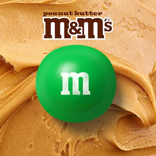 M&M'S Peanut Butter Milk Chocolate Candy, Grab N Go-, 4.5 oz Resealable Bag (Pack of 8)