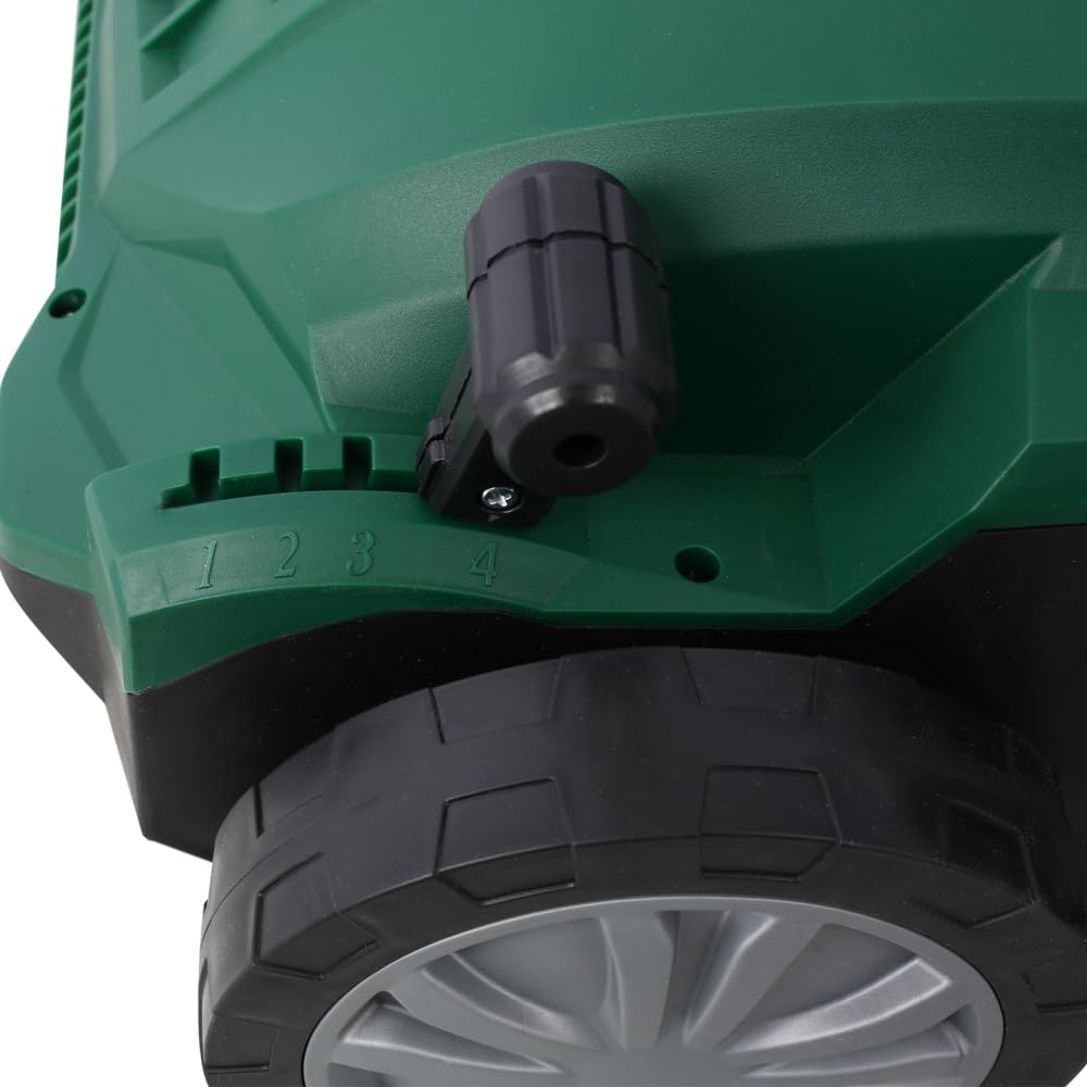 Escarificador eléctrico 2 en 1, 13 pulgadas y 12 amperios con bolsa de recogida extraíble de 31.7 cuartos de galón, altura de rastrillo ajustable, motor de 3600 RPM para cuidado del césped y
