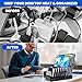 RISWOJOR Charging Station for Multiple Devices, 100W 10 Ports Flat Plug Charging Dock with 10 Cables Smart IC Tech and Adjustable Dividers Type-C，Multi USB Charger for iPhone Galaxy iPad Tablet，Black