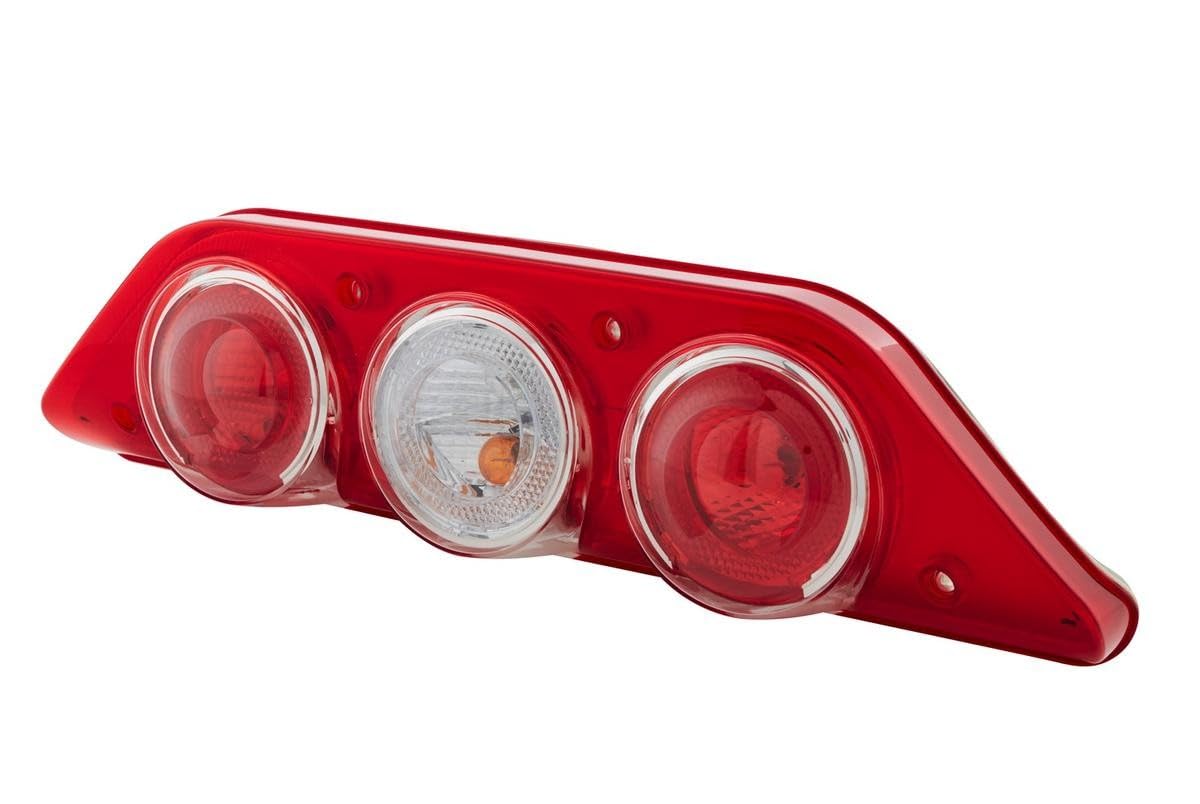 HELLA 2VP 343 520-011 Achterlicht - Caraluna Modular - Gloeilamp - 12V - Opbouw/Geschroefd - Lenskleur: Rood/Transparent - Stekker: Platte stekker - links - Aantal: 1