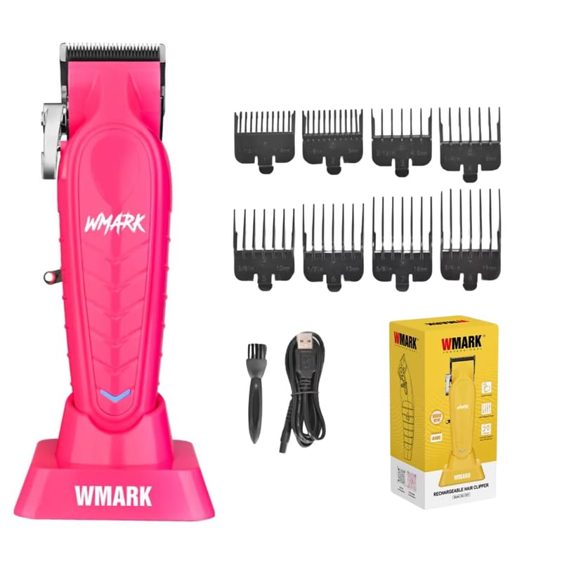 Image of WMARK NG-139 Premium Salon Series 8000-8500RPM 385 Double Ball Motor Zero Gapped Hair Clipper High Precision Fade Blade with DLC Process 2500mAh Battery USB Charging & Stand 180-Min Runtime, Model 4