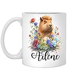 Genesis Katalina Capybara Mug, Capybara Gifts, Funny Capybara Name Ailene 11oz White Mug, Capybara Lover, Cute Capybara, Capybara Cup 11 Oz White Ceramic Coffee Mug 237501