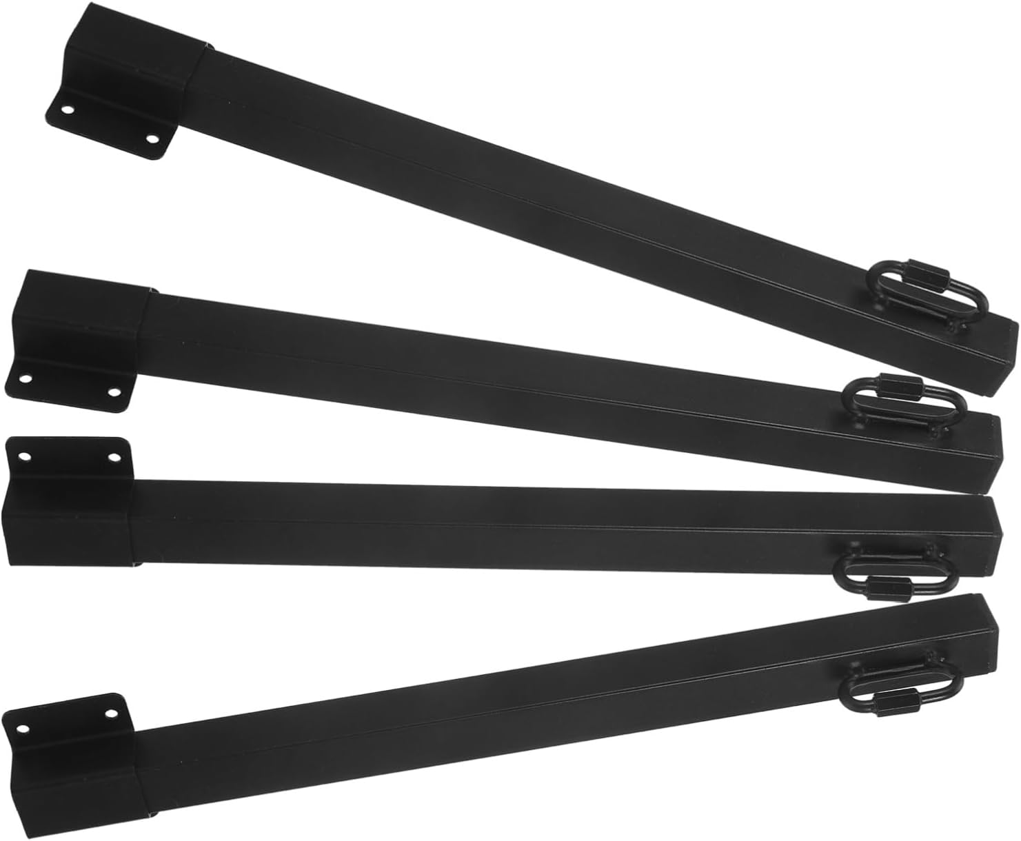 Angoily 4pcs Outdoor String Light Pole Support Rod Bird Feeder Stand for Terrace Fence