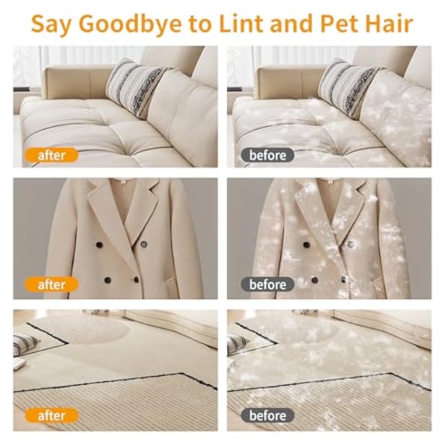 Pet Hair Removal Glove, 2025 Upgraded Five-Finger Electrostatic Grooming Tool for Cats & Dogs, Reusable Magic Fur Remover for Furniture, Car, Couch & Clothing, Essential Pet Grooming Supplies (1)-Yvu6tfKM