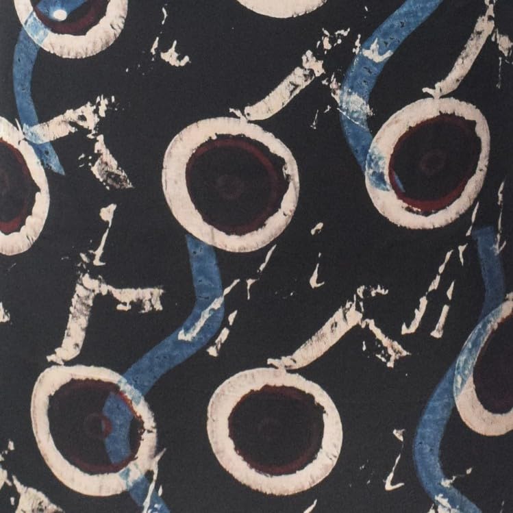 Image of Ethnics of Kutch Womens's Ajrakh Modal Silk Natural Dye Hand Block Print Unstitched Kurta Fabric