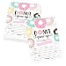 25 Donut Kids Birthday Party Invitations, First Baby Shower Invites, Boy or Girl 1st Bday or Gender Reveal Theme, Doughnut Grow Up Children Toddler Themed Supplies, Printed or Fill in The Blank Cards