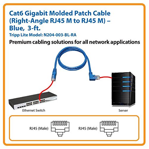 Amazon.com: Tripp Lite Cat6 Gigabit Molded Patch Cable (RJ45