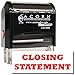 MaxStamp - Self-Inking Closing Statement Stamp (Blue Ink)