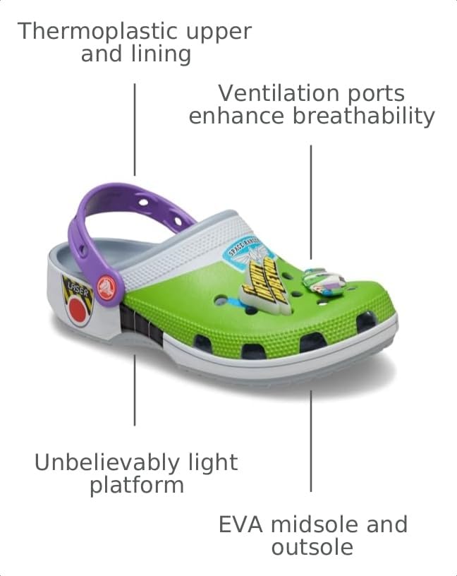 Image of Crocs Unisex-Adult Disney Pixar Toy Story Classic Clogs
