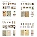 160 Pièces Papier de Scrapbooking, Autocollants de Scrapbooking Vintage, Papier de Scrapbooking pour Agenda, Autocollants de Scrapbooking, pour L'écriture, L'album, Dessin, Carnet Voyage