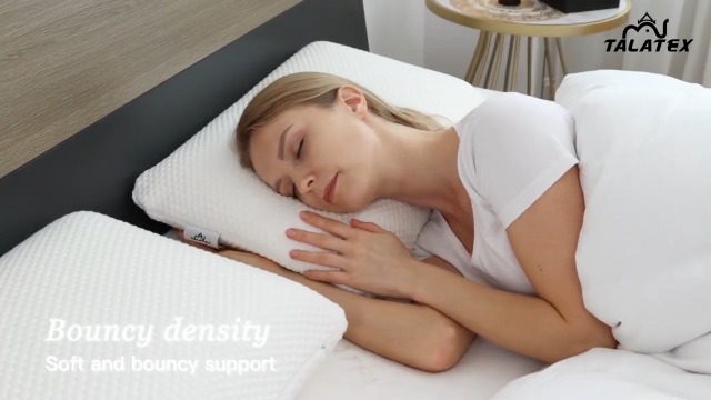 Oreiller En Latex Naturel Talalay Talatex - Soulagement Cou, Doux, Avec Housse Tencel Amovible
