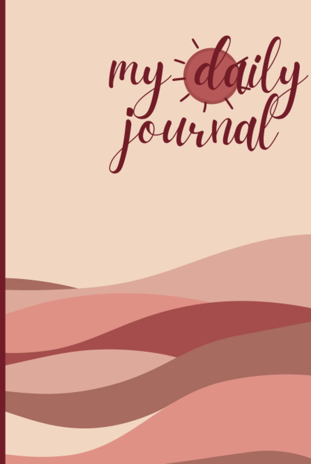 Journal quotidien à motif soleil : cadeau inspirant de papeterie