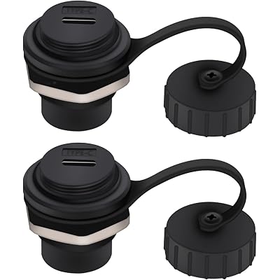 PENGLIN 2PACK USB 3.1 Type C Extension Coupler,Female to Female USB-C Feed Thru Converter Adapter Panel Mount DIY Jack with Dust Cover