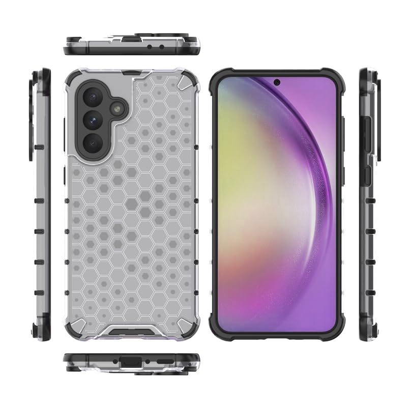 Image of Plastic Bumper Back Case Cover for Samsung Galaxy A36 5G (Transparent)