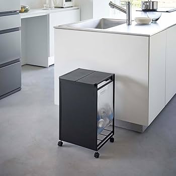 Amazon|山崎実業(Yamazaki) 蓋付き 目隠し 分別 ダストワゴン 2分別 Amazon|山崎実業(Yamazaki) 蓋付き 目隠し 分別 ダストワゴン 2分別