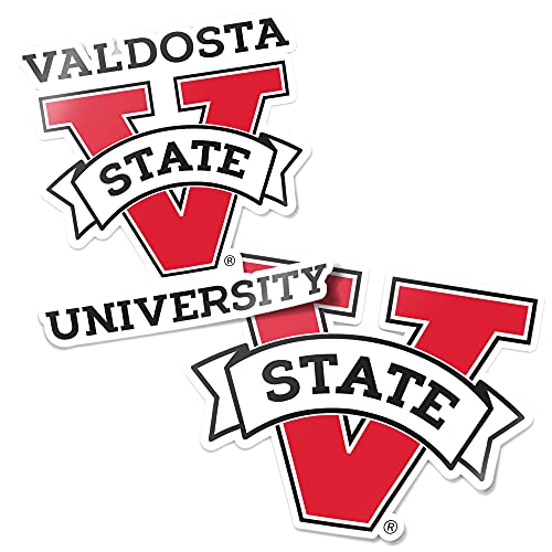 Calcomanía de vinilo resistente de Valdosta State University juego de 4 pulgadas NCAA 2