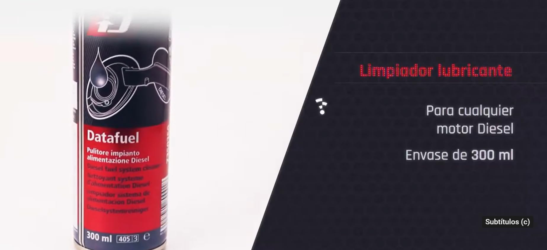 Limpia inyección DATAFUEL, aditivo profesional para circuito inyección, desbloquea, desincrusta y lubrica bombas, inyectores, válvulas de admisión y descarga y toda la cámara de combustión, 300ml. (6)