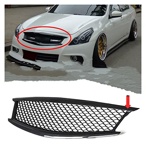 Rejilla superior para Infiniti G37 2010-2014, acabado de parachoques delantero tipo B 2