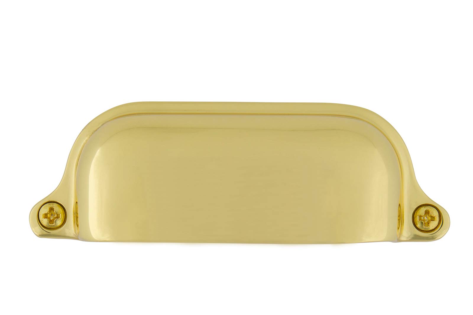 NostalgicWarehouse 761758 Cup Pull Farm Large in Unlacquered Brass Cabinet Hardware