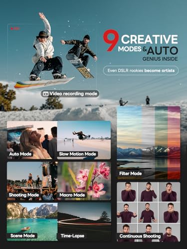 NBD 5K/30FPS Video Camera for Vloggers, 64MP Ultra HD with 180° Flip Screen & WiFi, 16X Zoom, Autofocus, 500g Light (40% Than DSLR) - Vlog Kit with 32GB Card & Dual Batteries (Graphite) - Image 5
