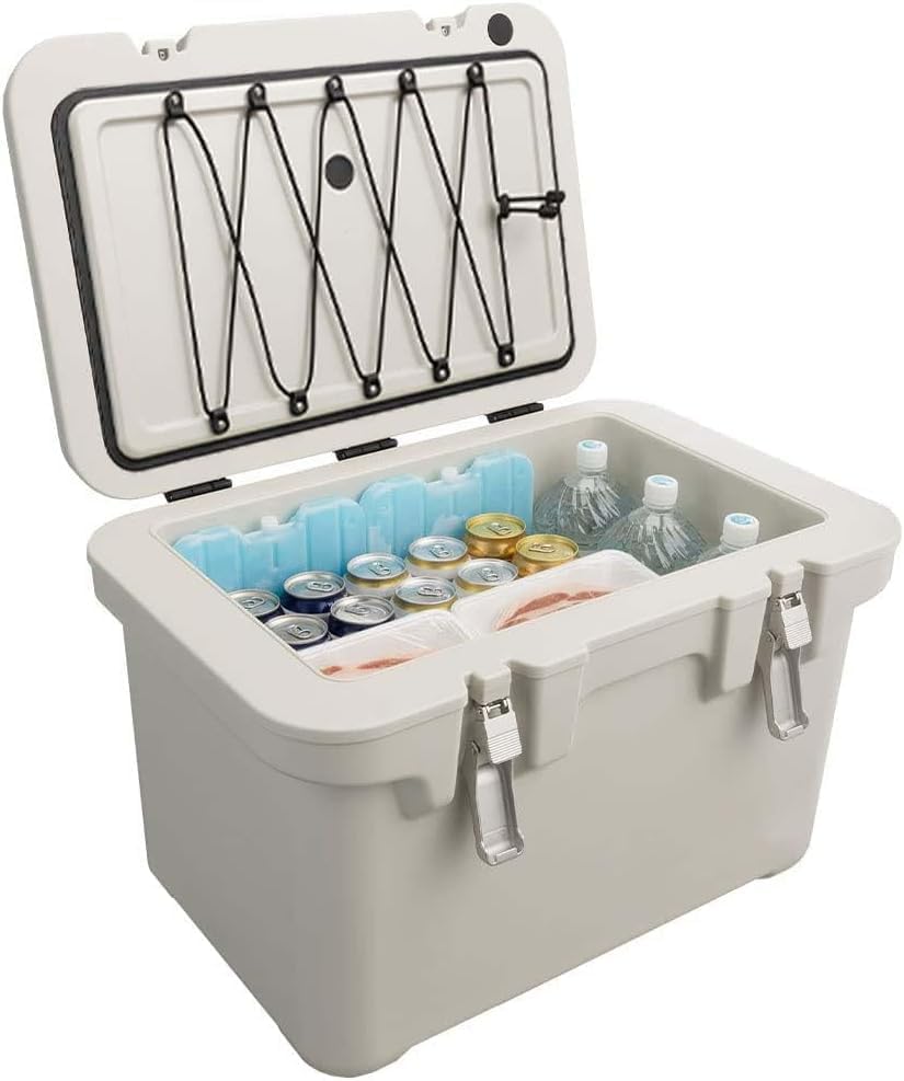 【13.3日保冷】真空断熱クーラーボックス 40L ホワイトアッシュ クーラーボックス レジャークーラー アウトドア キャンプ 大型