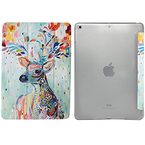 Image of DuraSafe Cases for iPad 7.9 Inch Mini 5th Gen [ Mini 5 2019 ] A2133 A2124 A2126 MUQY2HN /A MUQW2HN /A MUQX2HN /A Lightweight Smart Adjustable Stand Feature Printed Sleek Design Flip Case - Deer Print
