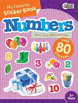 Paperback My Favorite Sticker Book: Numbers Book