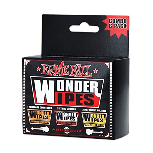 image for Ernie Ball P04279 Wonder Wipes Multi-Pack, 6 Pieces, 6 pack