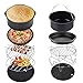 YUNYODA Set Di Accessori Per Friggitrice Ad Aria, Adatto a Tutte Le Marche, Set Di Accessori Per Forno Alogeno Da 5 Confezioni Con Tortiera, Teglia Per Pizza, Teglia Per Cupcake, Griglia Ecc.