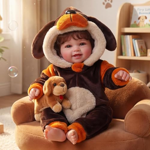 BABESIDE Lifelike Reborn Baby Dolls- Mia, 17 Inch Cute Realistic-Newborn Baby Doll Poseable Real Life Baby Dolls Girls with Gift Box for 3+ Year Old