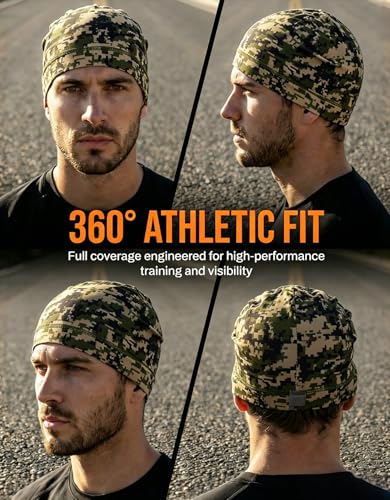 Image of Sweat Wicking Skull Caps Cooling Helmet Liner Hat Running Beanie Cycling Skullcap Sleeping Cap for Men Women