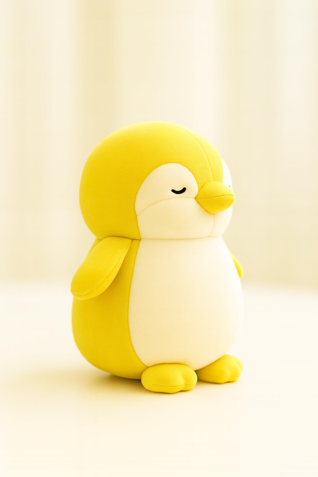 Soft Plush Sleeping Penguin Stuffed Animal, Yellow, Large Size - 30cm_ST-image-1