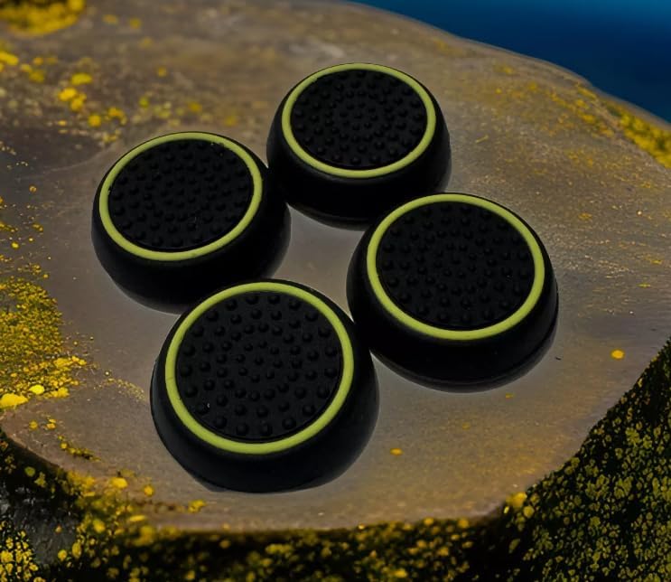PearlBytes Thumb Grips compatible with PS4/PS5/XBOX Series, Quality Silicone Material - Gaming Accessories - 4 pcs