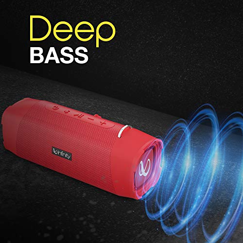 Image of Infinity by Harman Fuze 700 20 Watt Wireless Bluetooth Portable Speaker (Passion Red)