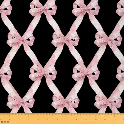 Tissu à nœud rose pour transformer votre jardin en un conte de fées