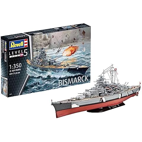 Revell Germany 05040 Battleship Bismarck Model Kit Cover