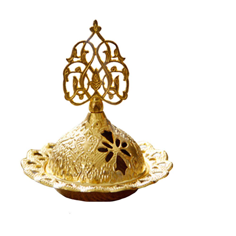 Brûleur d'encens en métal style arabe, porte-encensoir et brûleur à huile