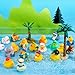 JOYIN 30 Pcs Rubber Ducks, Random Assortment Ducks Bulk with Mesh Carry Bag, Mini Rubber Duckies for Baby Bath Toys, Kids Toddler Summer Pool Toys Birthday Gifts Party Favors