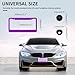 License Plate Frames Stainless Steel 2 Pack,License Plate Holders,Universal US Car License Plate Covers with Tire Valve Stem Caps and Decal Purple