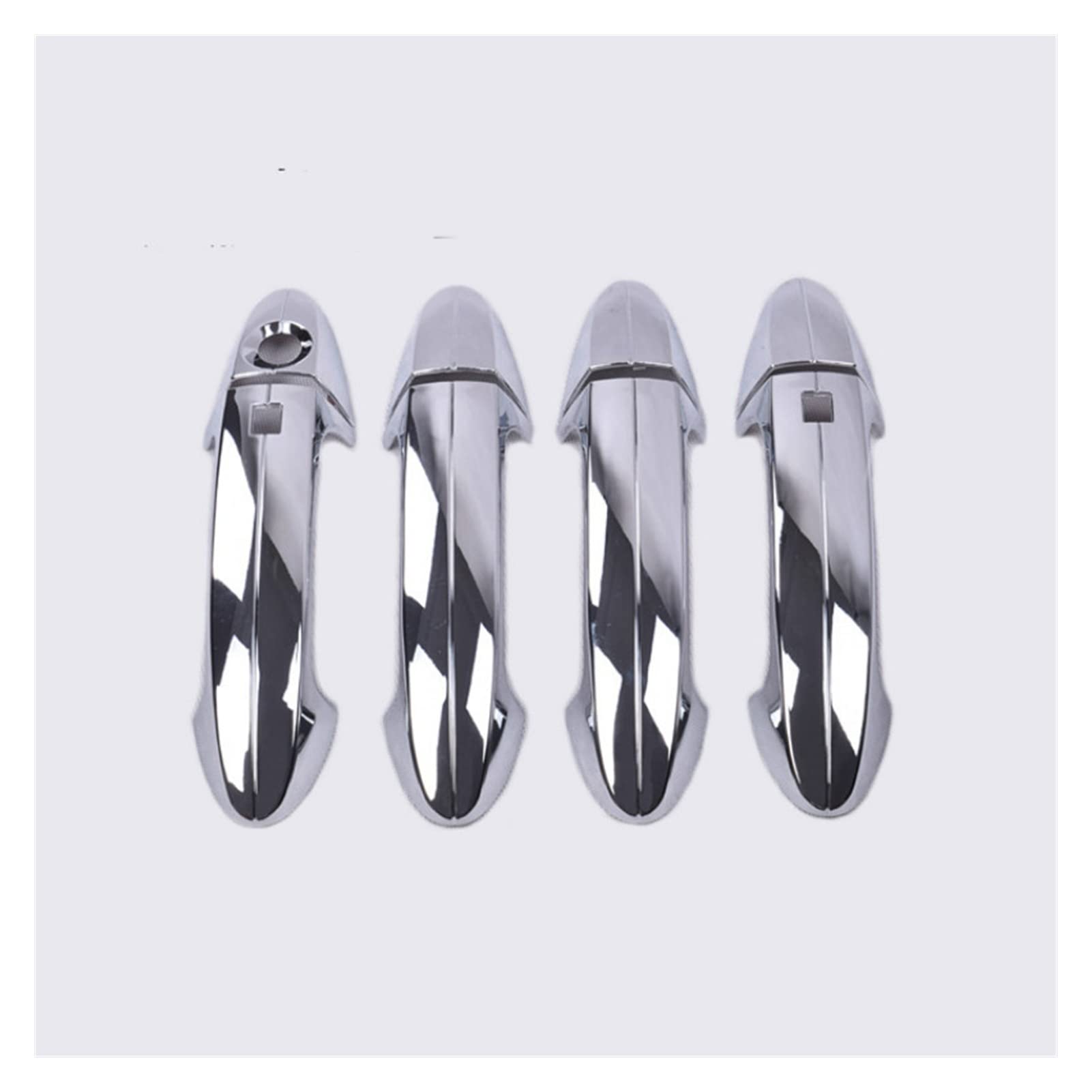 Fahbstr One Color Exterior Door Handle Cover For Ecosport 2013-2018 Fiesta 2009-2015 Chrome Car Door Handle Cover Trim With Smart Entry Buttons