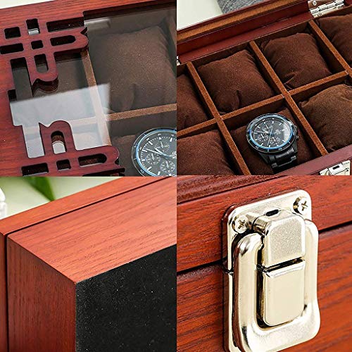Boîte en bois créative rétro Dravar avec compartiments pour montres