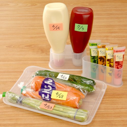 Image of Yamato Memoc Roll Tape, Self-Stick Memo Paper Tape, with Tape Dispenser, 25mm x 10m, 2-Color Set, Orange & Lemon, 1 ea. (NORK-25CH-6C)