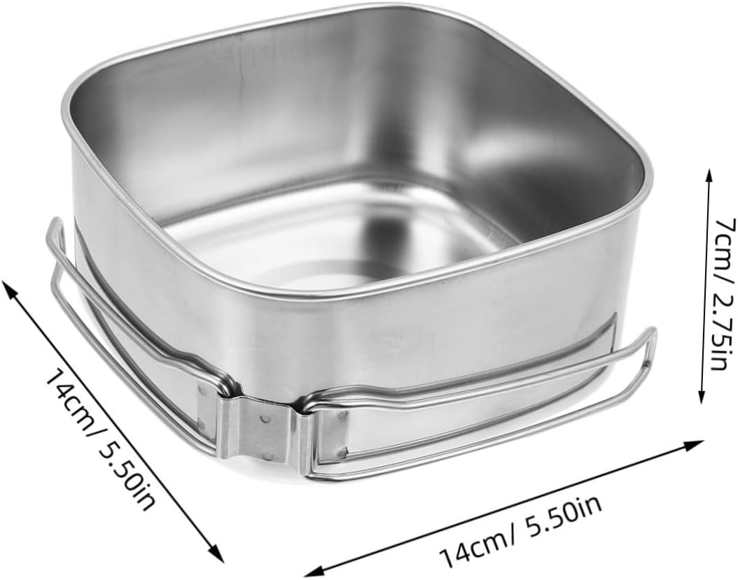 VICASKY 1Set Stainless Steel Camping Cookware Portable Outdoor Picnic Cooking Utensils Lightweight Compact Design for Easy Storage Durable Easy to Clean Cookware