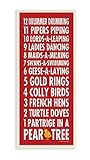 The Stupell Home Decor Collection 12 Days of Christmas Typography Wall Plaque Art