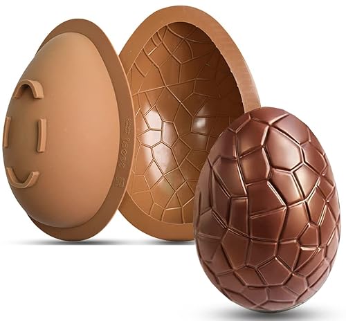Owcath Easter Egg Silicone Molds, 3D Dinosaur Breakable Easter Eggs Chocolate Molds For Easter Decorations, Mousse Cake, Dessert Baking #TOP3