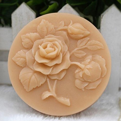 GRAINRAIN Artcraft Flower Soap Mold for DIY Craft Handmade Cold Process Melted & Pour Soap Silicone Candle Making Mould (14376)