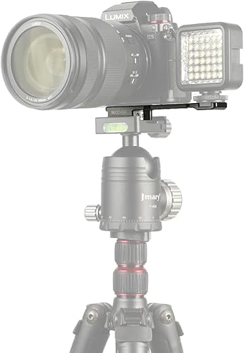 Miniatura 8 de NICEYRIG Barra de extensión de zapata fría con placa de liberación rápida para cola de milano Arca-Suiza, soporte de luz LED para micrófono Vlog